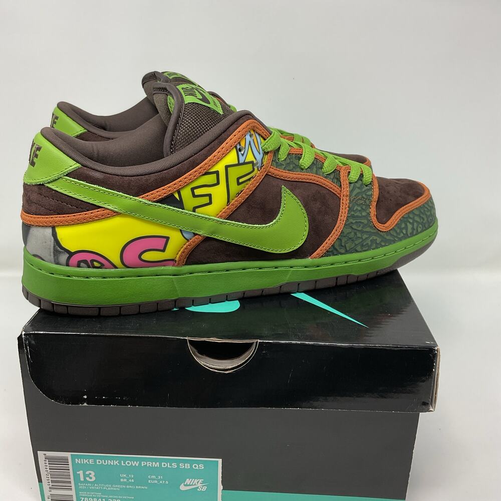 2015 Nike Sb Dunk Low Premium QS De La Soul 789841-332 Men size 13 NEW WITH BOX - Picture 5 of 9